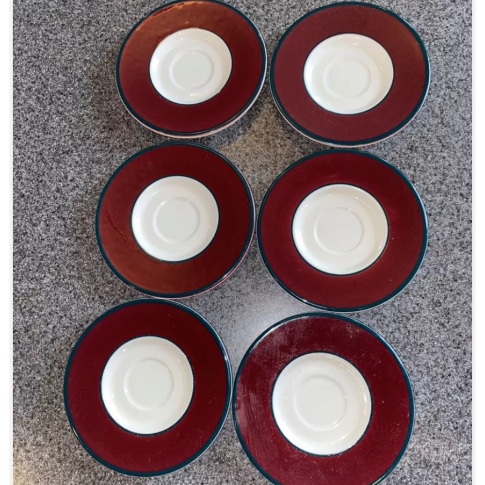 6 Italian coasters for coffee or espresso, Made in Italy